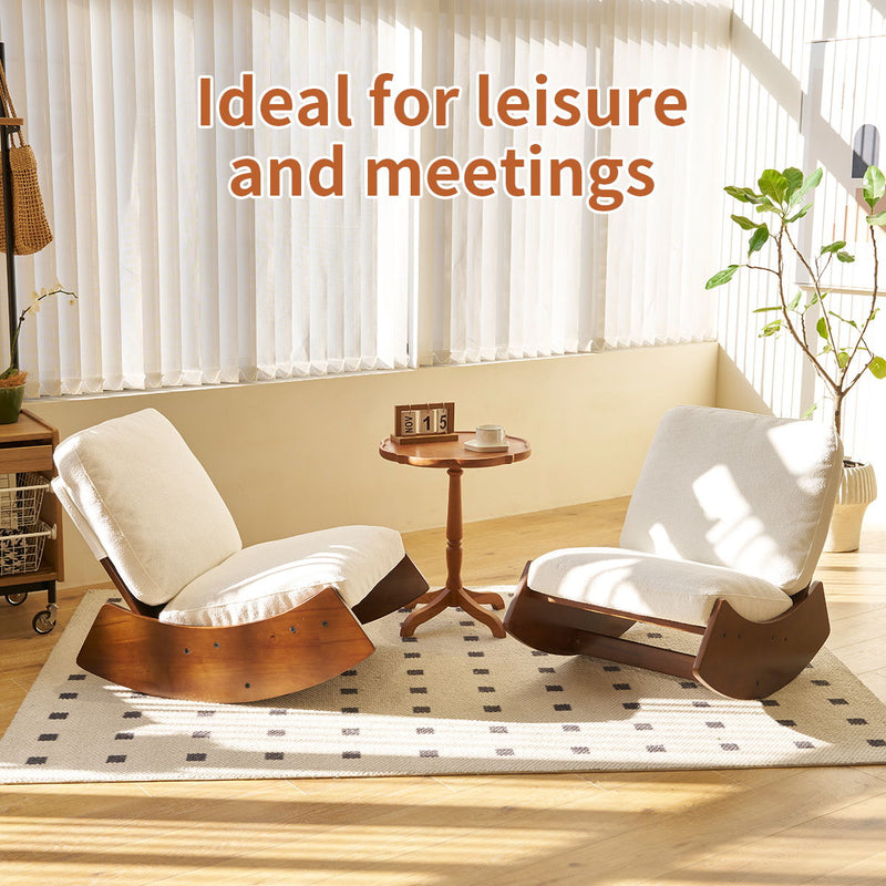 Comfortable High-Quality Upholstery Glider Rocking Chair