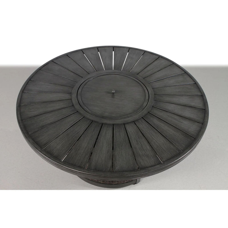 Cassara Resort - Propane Outdoor Fire Pit Table - Brown