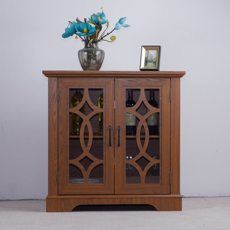 Spacious Sideboard With Adjustable Shelf Storage - Dark Oak