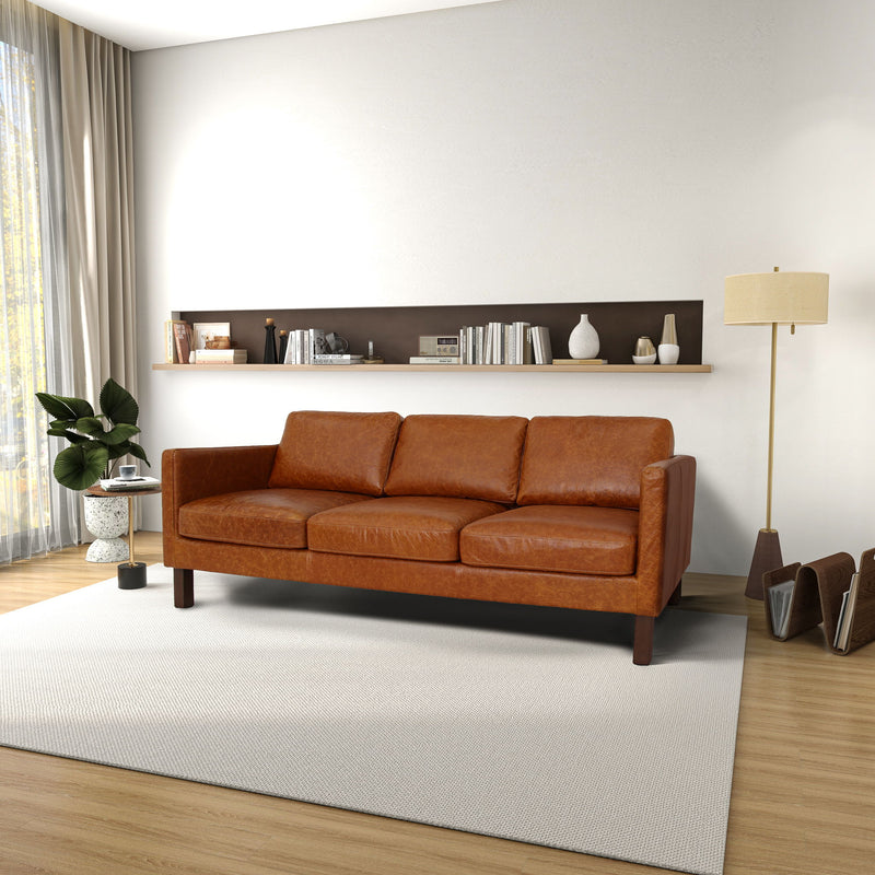 Memphis - Waxy Sofa - Cognac