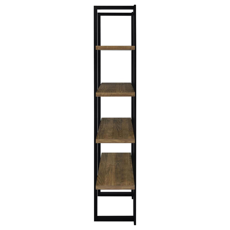 Mystrene - 4 Shelf Bookcase With Open Shelving Design - Black