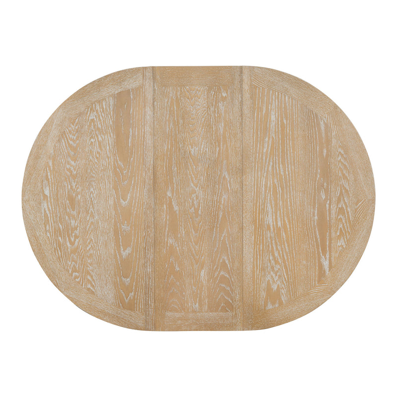 Dining Set & Extendable Round Table And 4 Upholstered Chairs