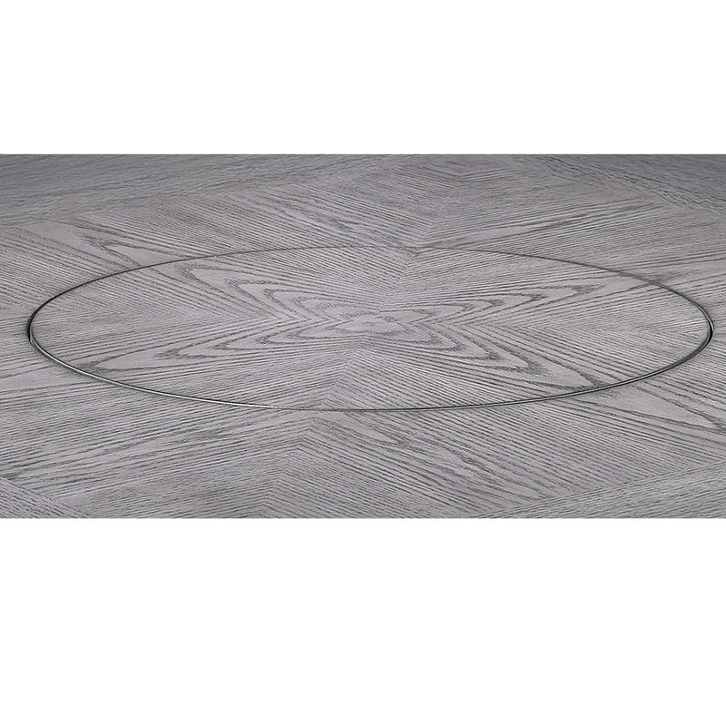 Contemporary Counter Height Dining Set With Built In Lazy Susan