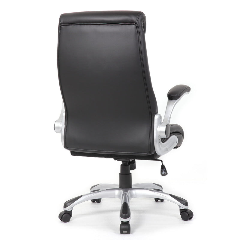 High Back Ergonomic Executive Office Chair, Adjustable Height And Lumbar Support For Home & Office - Black