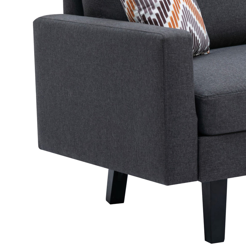 Bahamas - Minimalistic Sofa With 2 Throw Pillows