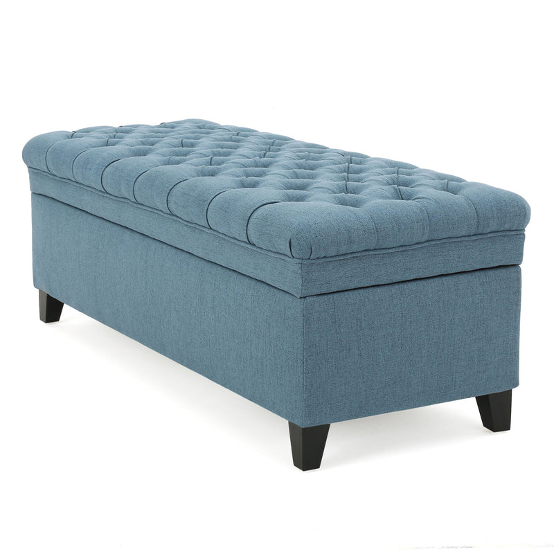 Juliana - Storage Ottoman With Birch Legs