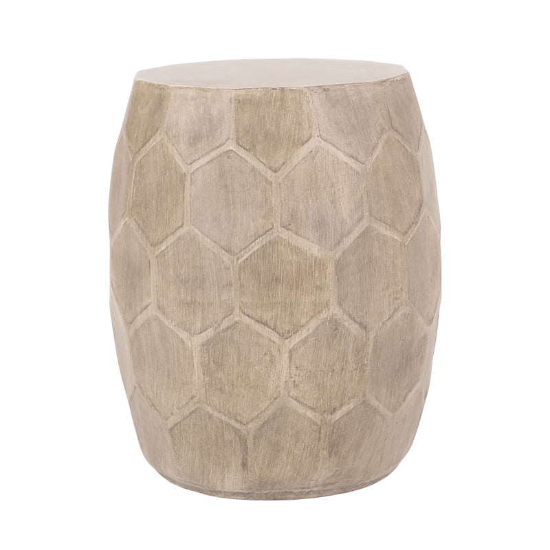 Outdoor Lightweight Concrete Side Table - Natural