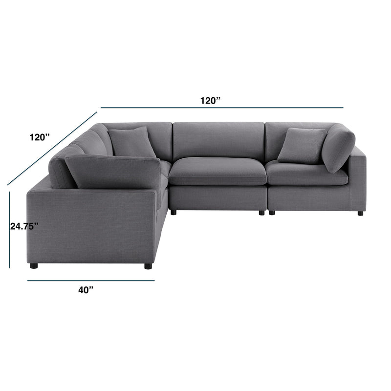 Cassandra - Modular 5 Piece Sectional
