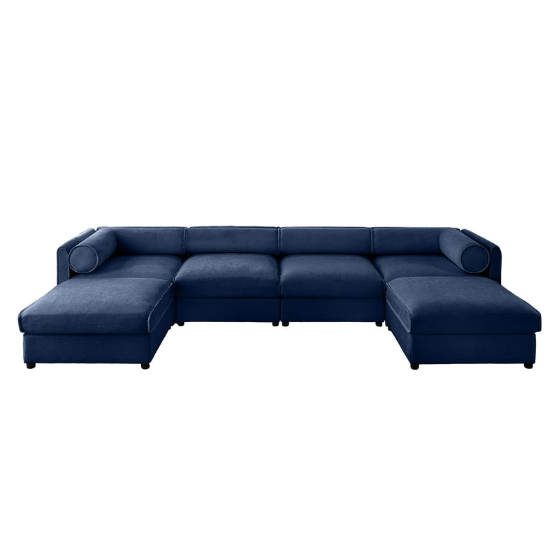 Contemporary Elegant Sofa With Storage And Ottoman