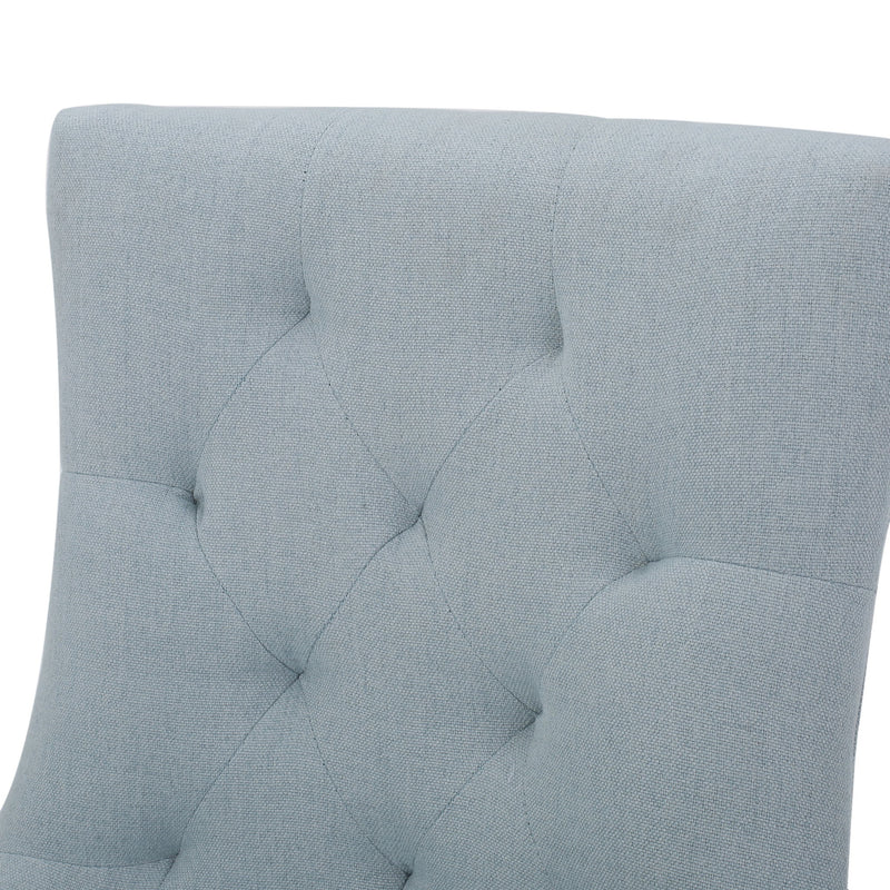 Contemporary Cheney Dining Chair Set With Tufted Design