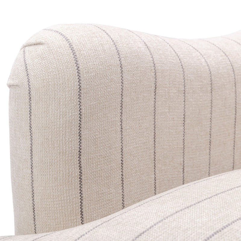 Sylvia - Striped Arm Chair - Natural