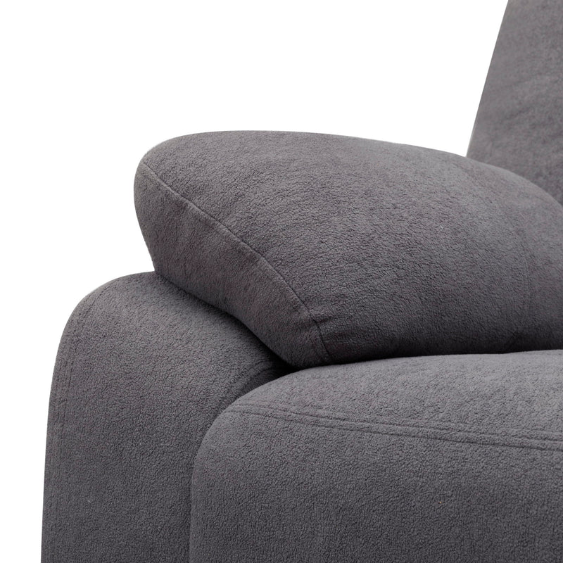 3 Piece Reclining Sofa Set With 150° Deep Recline, 3 Seat Couch, Loveseat & Single Recliner - Gray