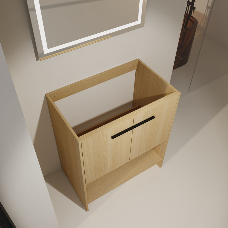 Modern Freestanding Bathroom Vanity With 2 Doors