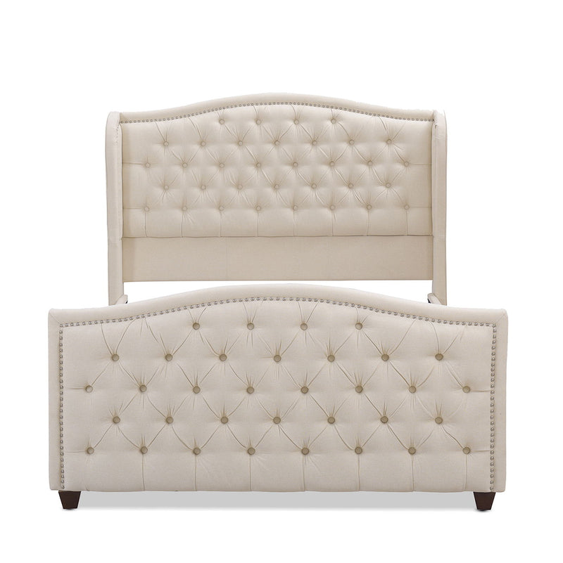 Marcella - Upholstered Shelter Headboard Bed