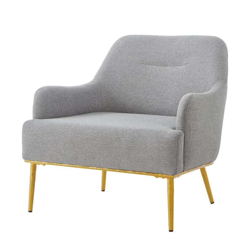 Modern Elegance Accent Chair With Curved Backrest