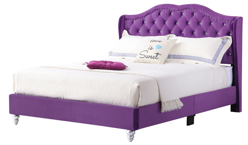 Upholstered Bed Transitional