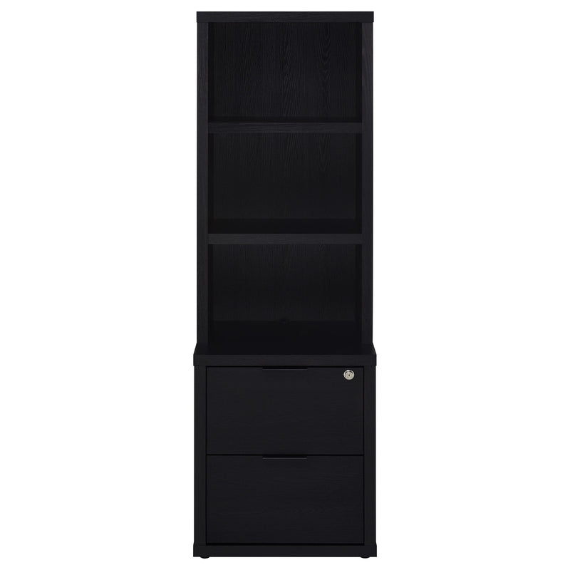 Geary - 3 Shelf Bookcase With USB Charging And Lockable Top Drawer