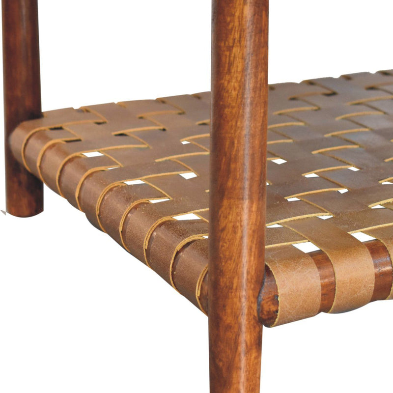 Regency - Woven Console Table With 2 Drawers - Brown