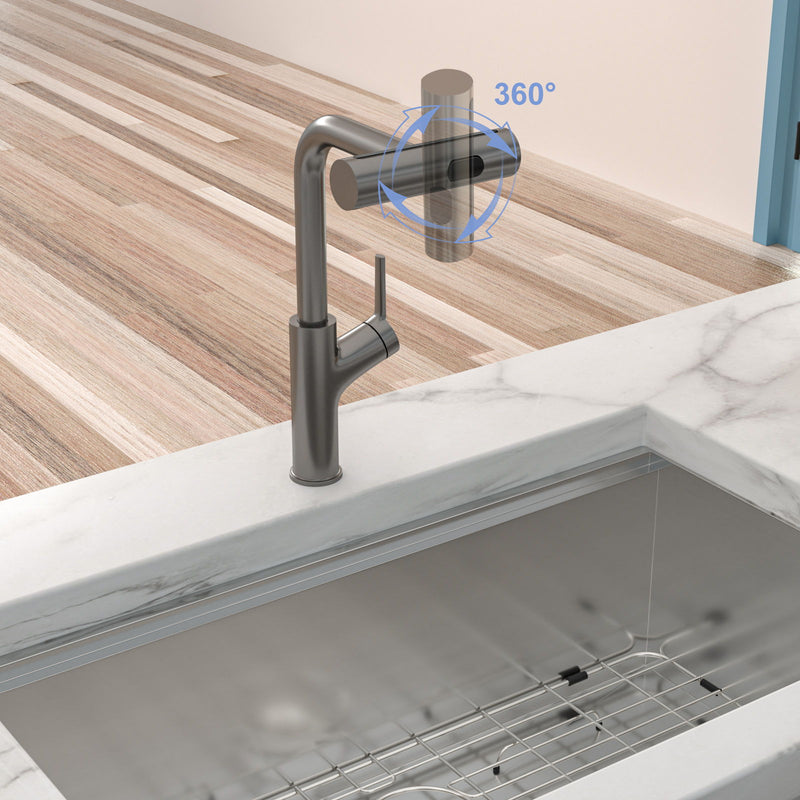 360° Pull Down Kitchen Faucet With 4 Spray Modes