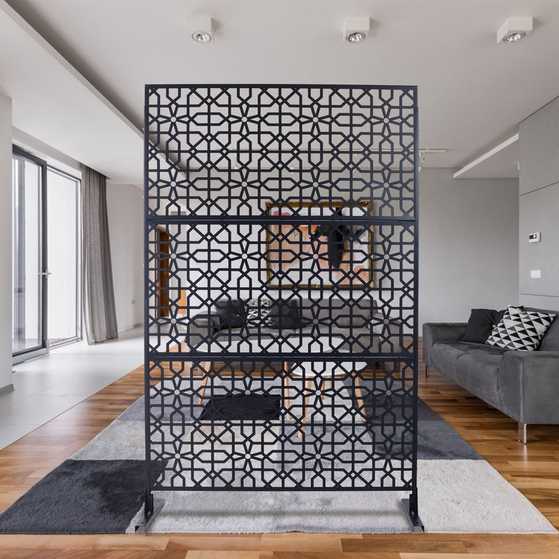 Outdoor & Indoor Metal Freestanding Decorative Privacy Screen