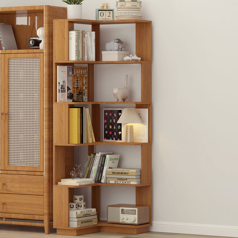 L-Shaped Corner Bookshelf