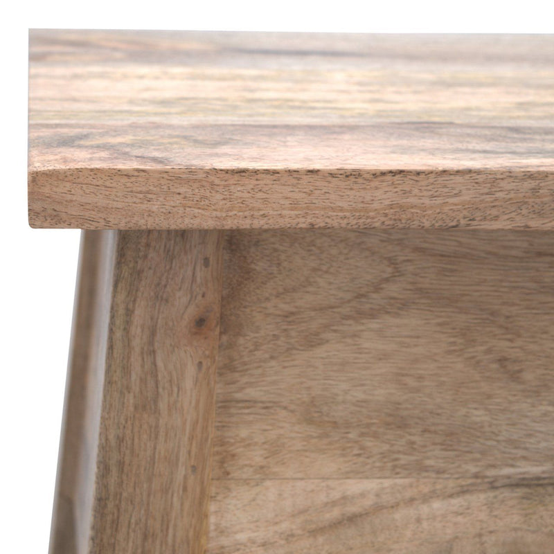 Lid Up Storage Bench - Oak