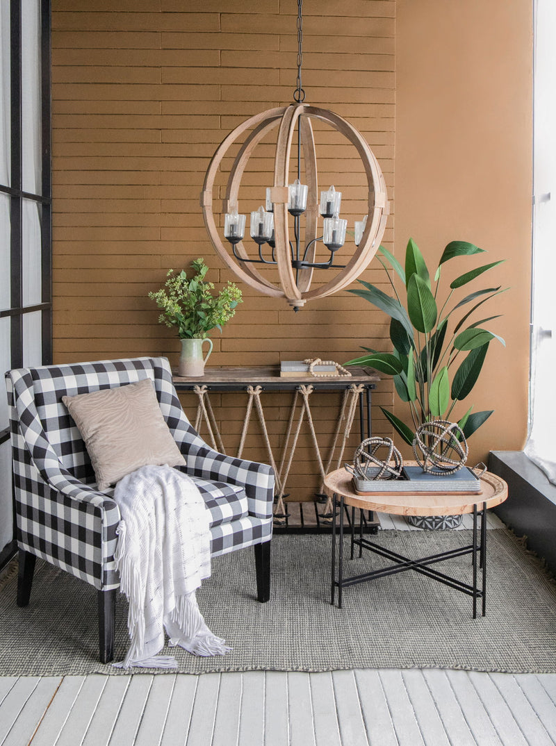Chandelier, Hanging Light Fixture With Adjustable Chain For Kitchen, Bulb Not Included