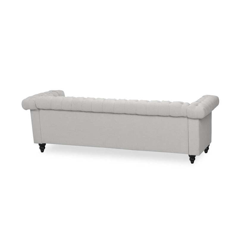 Chesterfield Style 3 Seater Sofa With Deep Button Tufting