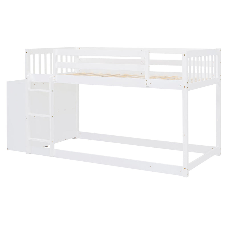 Bunk Bed With 4 Drawers And 3 Shelves