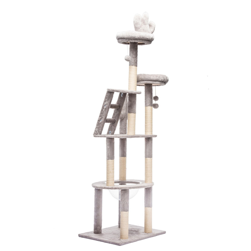Cactus Cat Tree With Transparent Capsule