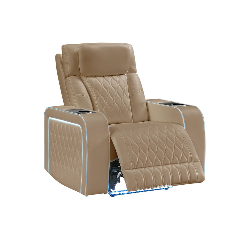 Electra - Power Recliner With Power Headrest, Massage, LED Lighting And USB Control