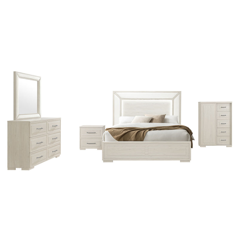 Ciara - Upholstered Mirror - Beige