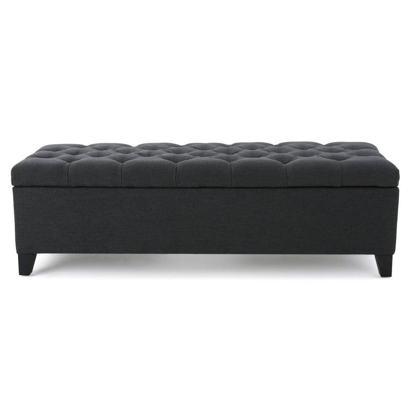 Glouster - Contemporary Storage Ottoman With Button Tufted Design