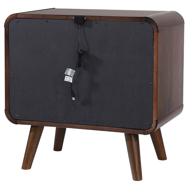 2 Drawer Nightstand - Walnut