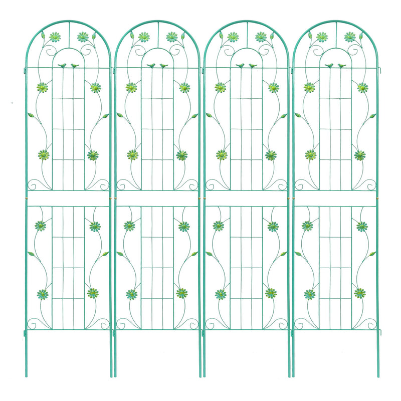 Metal Garden Trellis Rustproof Trellis For Climbing Plant Outdoor Flower Support