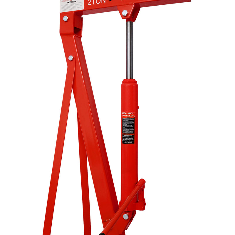 2 Ton Folding Engine Hoist Crane Lift With 6 Wheels
