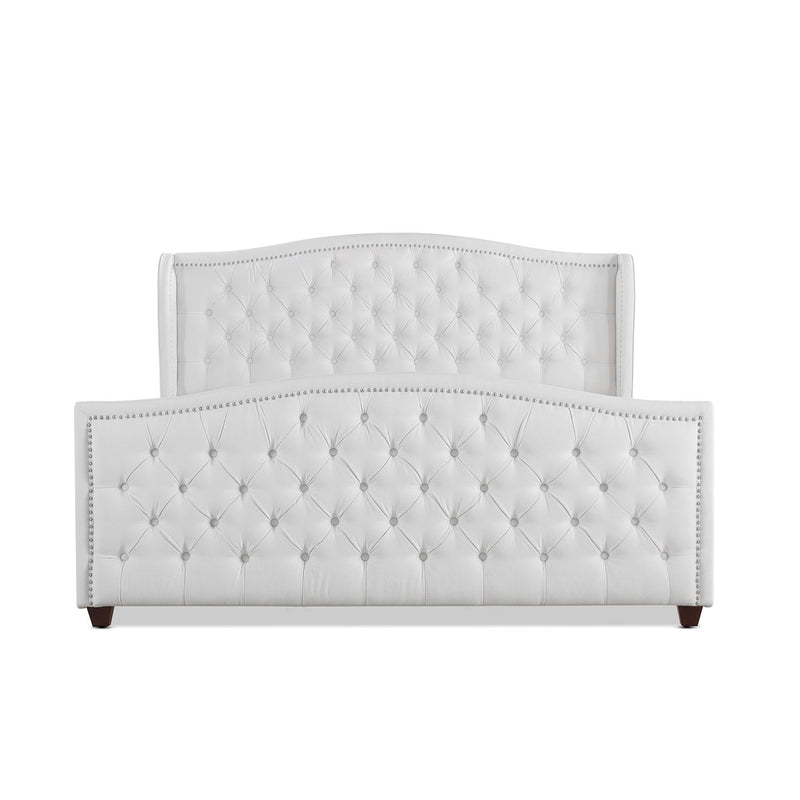 Marcella - Upholstered Shelter Headboard Bed