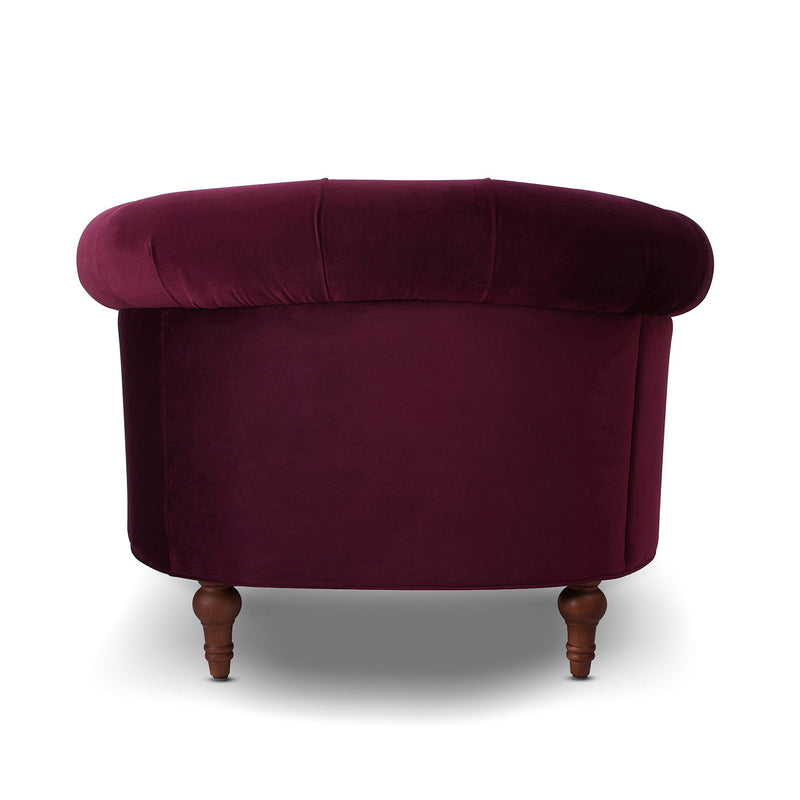 La Rosa - Victorian Tufted Upholstered Accent Chair