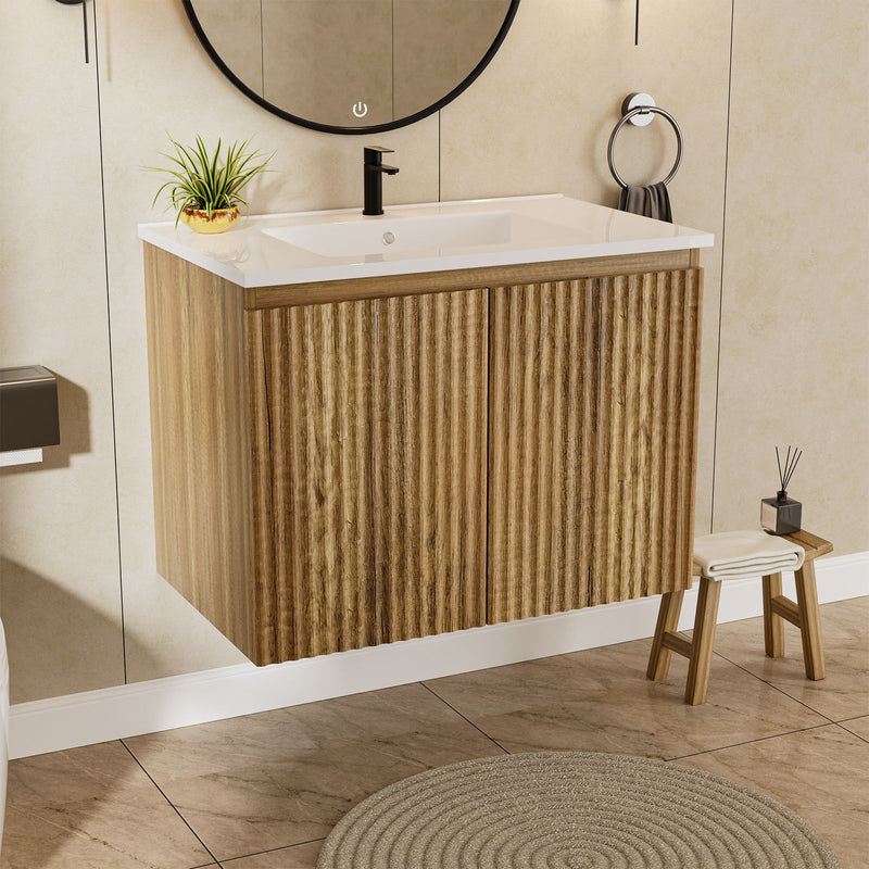 Folding Wall Cabinet With Creamic Sink