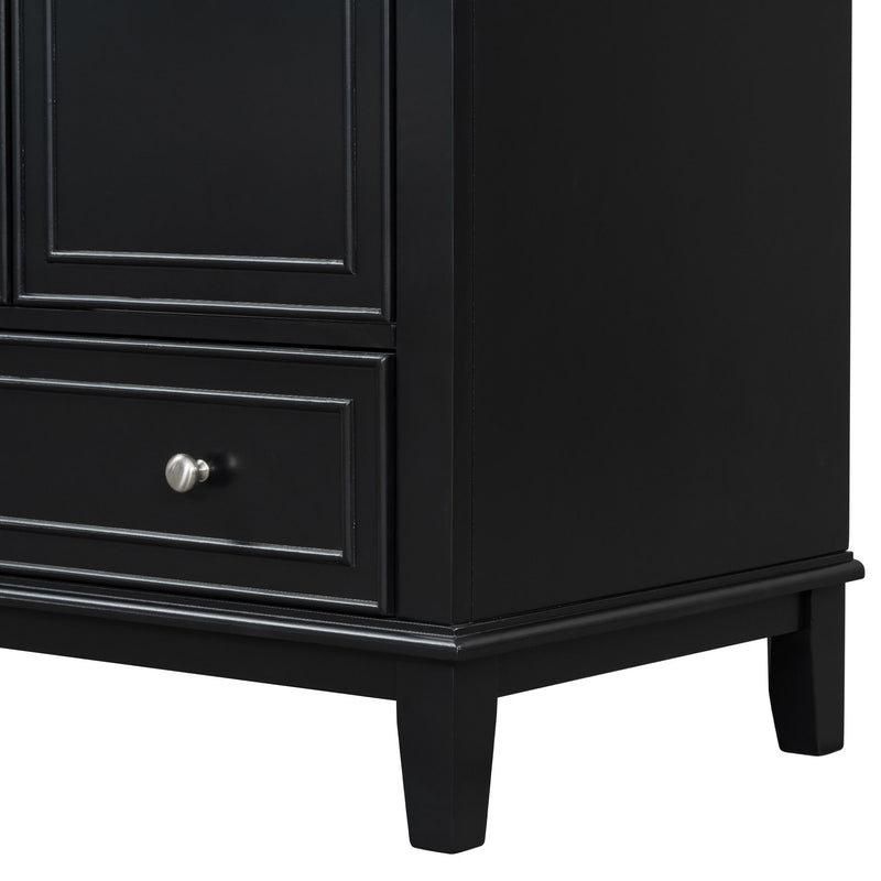 Modern Bathroom Vanity With Sink Combo, Multi Functional Cabinet With Doors And Drawer
