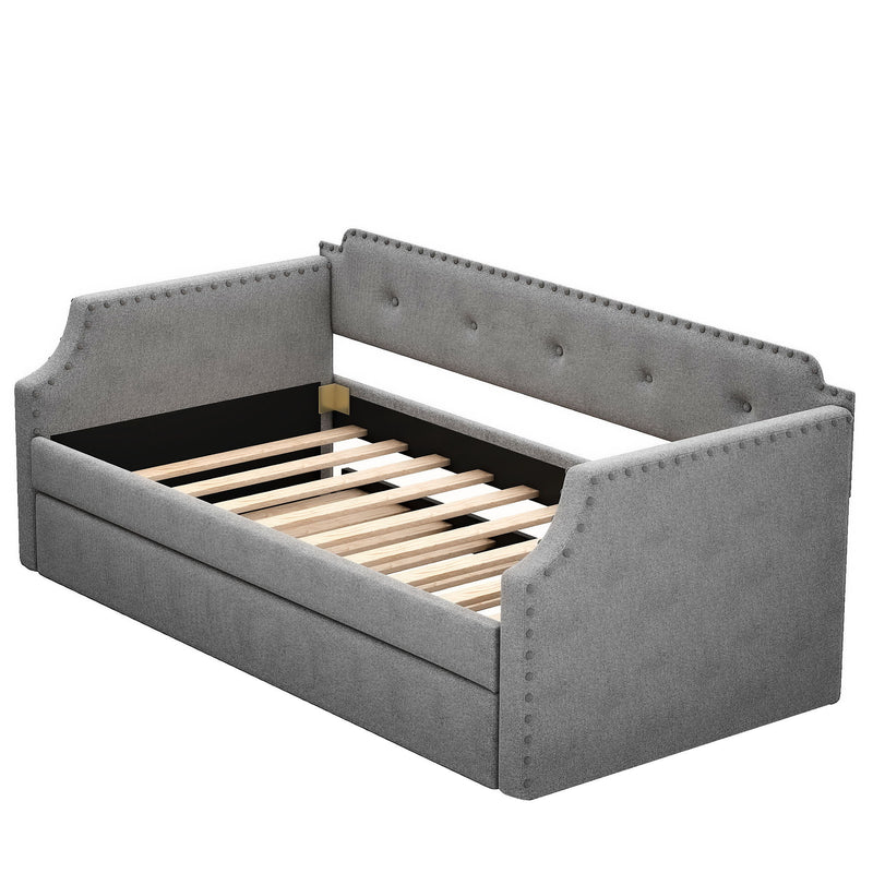 Upholstered Daybed With Trundle