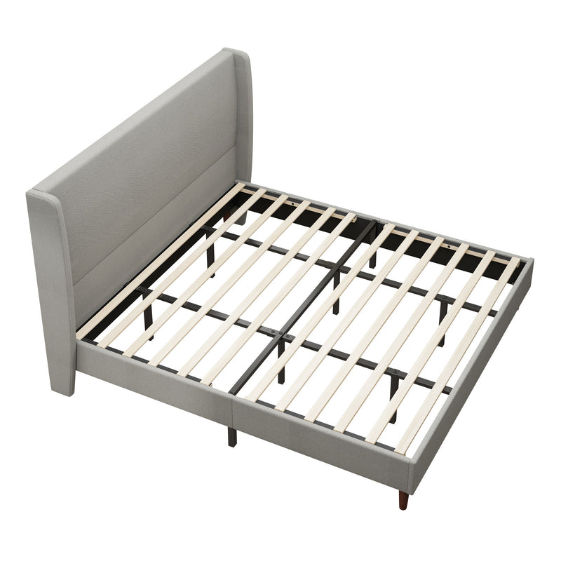 Upholstered Bed & High Headboard Design