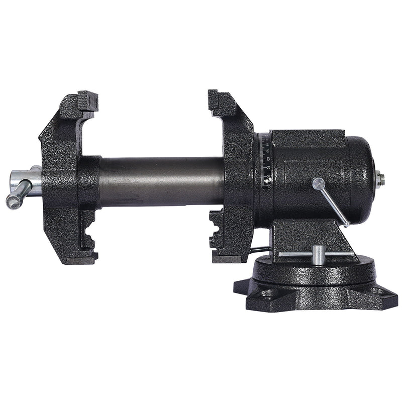 Heavy Duty 5" Multi Jaw Rotating Bench Vise With 360 Degree Swivel Base And Head