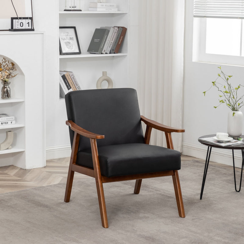 Accent Chair, Classic Mid Century Modern For Extra Seating