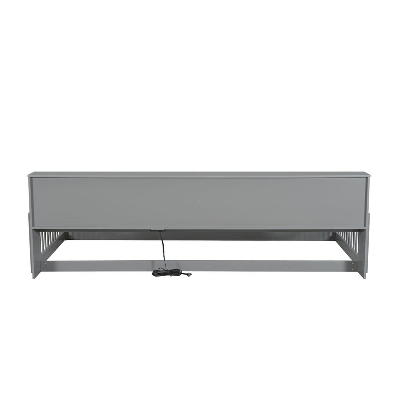 Floor Bed With Storage Cabinets And USB Ports
