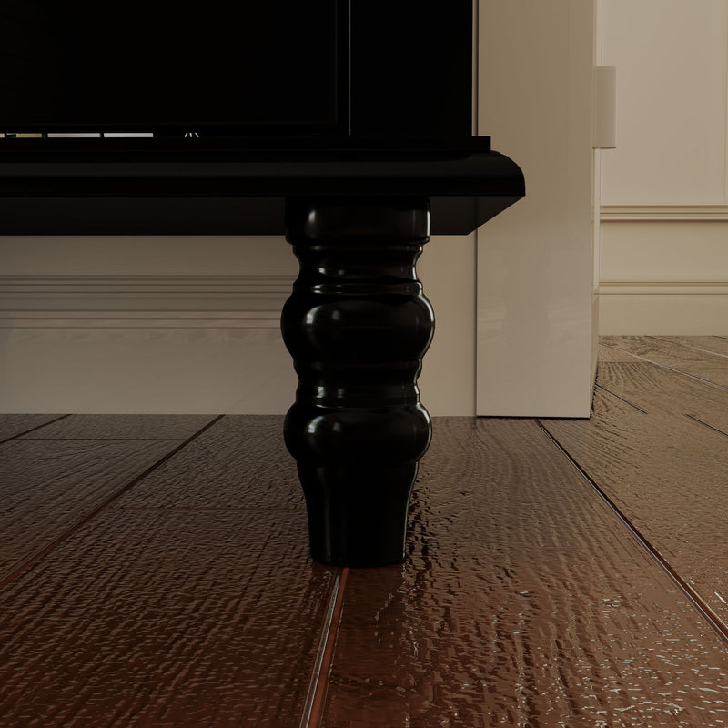 Storage Cabinet, Freestanding Curio Cabinet With Grid Doors & Drawer, Pantry Display Cabinet For Kitchen