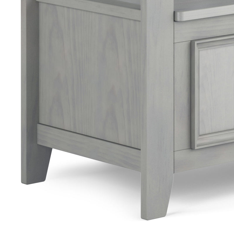 Amherst - Entryway Storage Bench - Gray