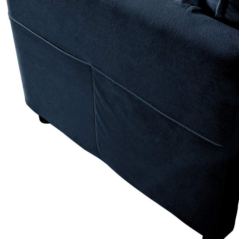 Oversized Chair With Movable Ottoman, Soft Upholstered Lounge Chair