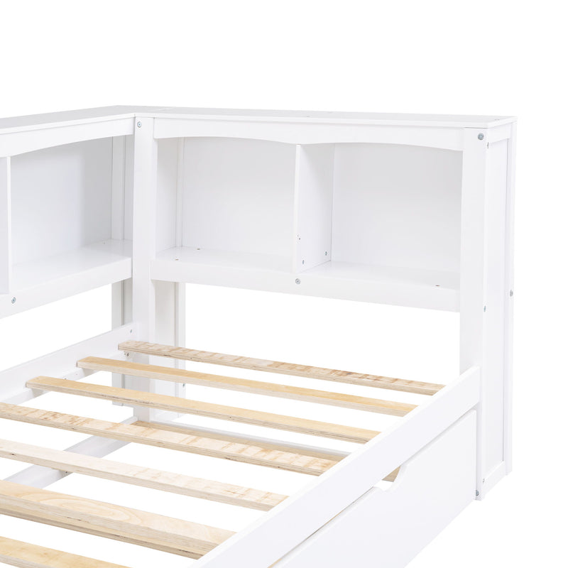 Daybed With Trundle, Storage Cabinets, USB Ports