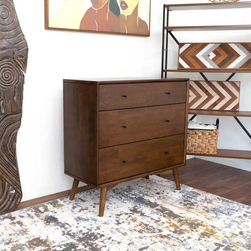 Caroline - Dresser 3 Drawer - Brown / Wood
